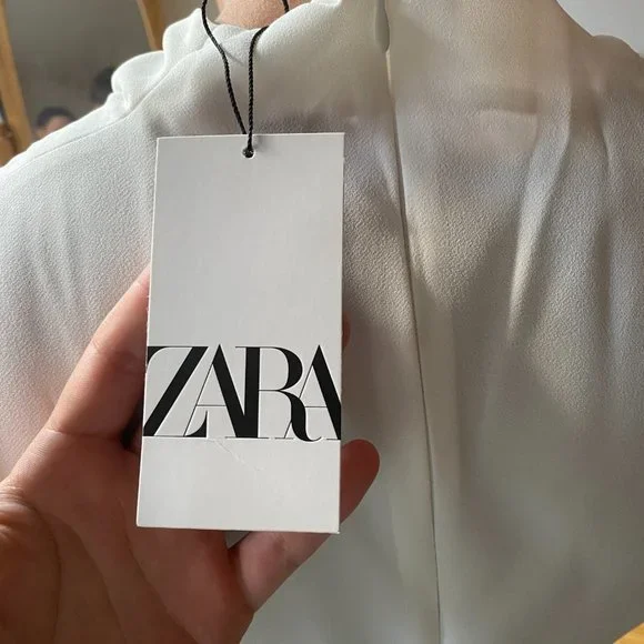 White Zara Jumpsuit - Picture 8 of 9